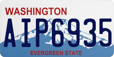WA license plate AIP6935
