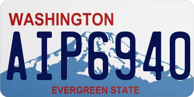 WA license plate AIP6940