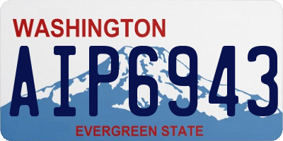 WA license plate AIP6943