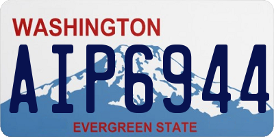 WA license plate AIP6944
