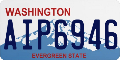 WA license plate AIP6946