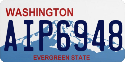 WA license plate AIP6948