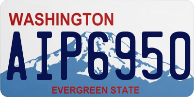 WA license plate AIP6950