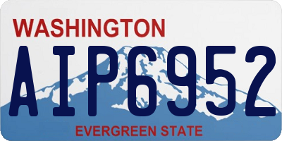 WA license plate AIP6952