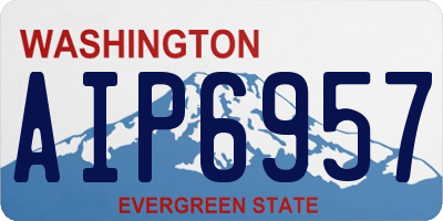 WA license plate AIP6957