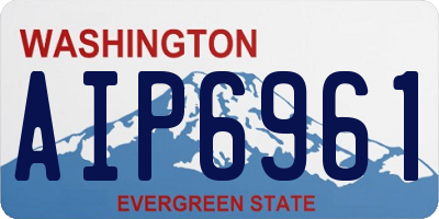 WA license plate AIP6961
