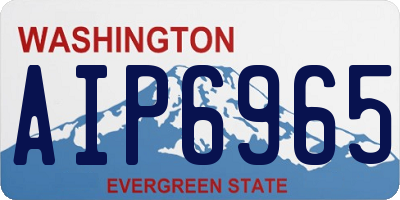 WA license plate AIP6965