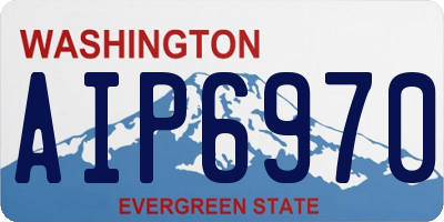 WA license plate AIP6970