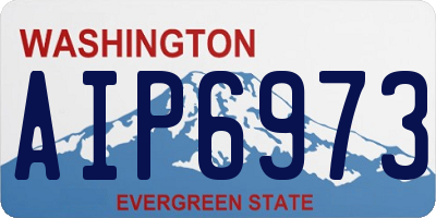 WA license plate AIP6973