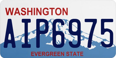 WA license plate AIP6975