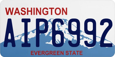 WA license plate AIP6992