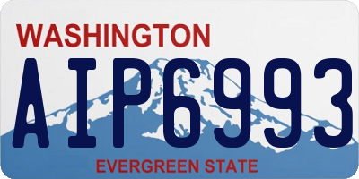 WA license plate AIP6993