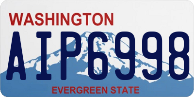 WA license plate AIP6998