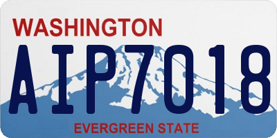 WA license plate AIP7018