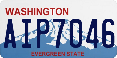 WA license plate AIP7046