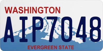 WA license plate AIP7048