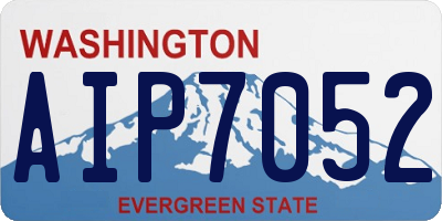 WA license plate AIP7052