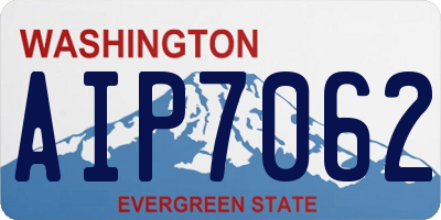 WA license plate AIP7062