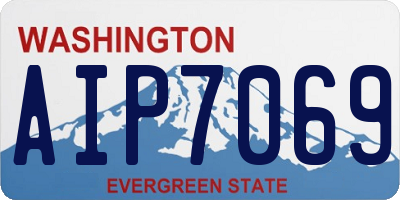 WA license plate AIP7069