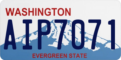 WA license plate AIP7071