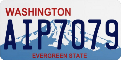 WA license plate AIP7079