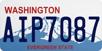 WA license plate AIP7087