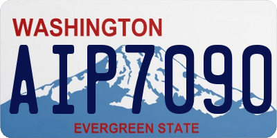 WA license plate AIP7090