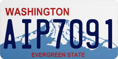 WA license plate AIP7091