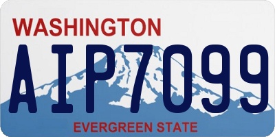WA license plate AIP7099