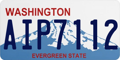 WA license plate AIP7112