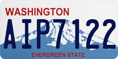 WA license plate AIP7122