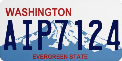WA license plate AIP7124