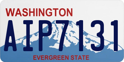 WA license plate AIP7131