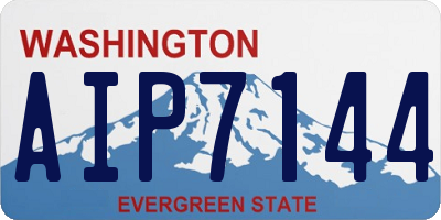 WA license plate AIP7144