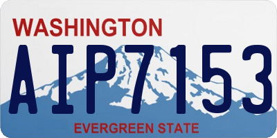 WA license plate AIP7153
