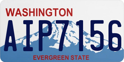WA license plate AIP7156