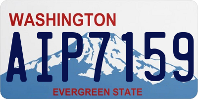 WA license plate AIP7159