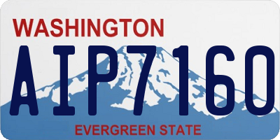 WA license plate AIP7160