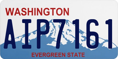 WA license plate AIP7161