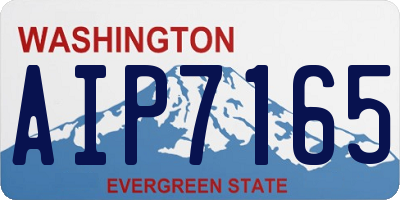 WA license plate AIP7165