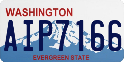 WA license plate AIP7166