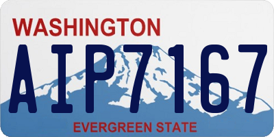 WA license plate AIP7167