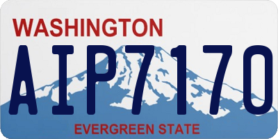 WA license plate AIP7170