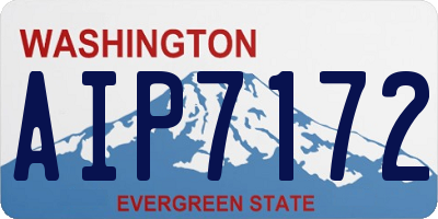 WA license plate AIP7172