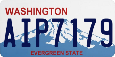 WA license plate AIP7179