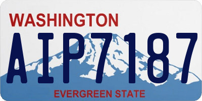 WA license plate AIP7187