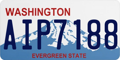 WA license plate AIP7188