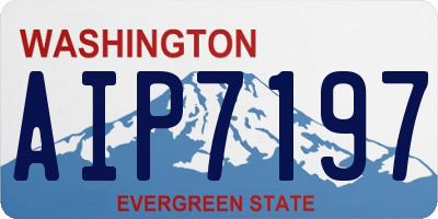 WA license plate AIP7197