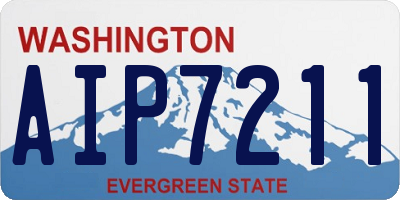 WA license plate AIP7211