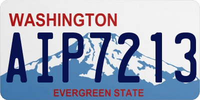 WA license plate AIP7213